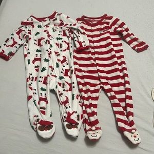 Footed Long Sleeve Christmas Holiday Santa Sleepers‎